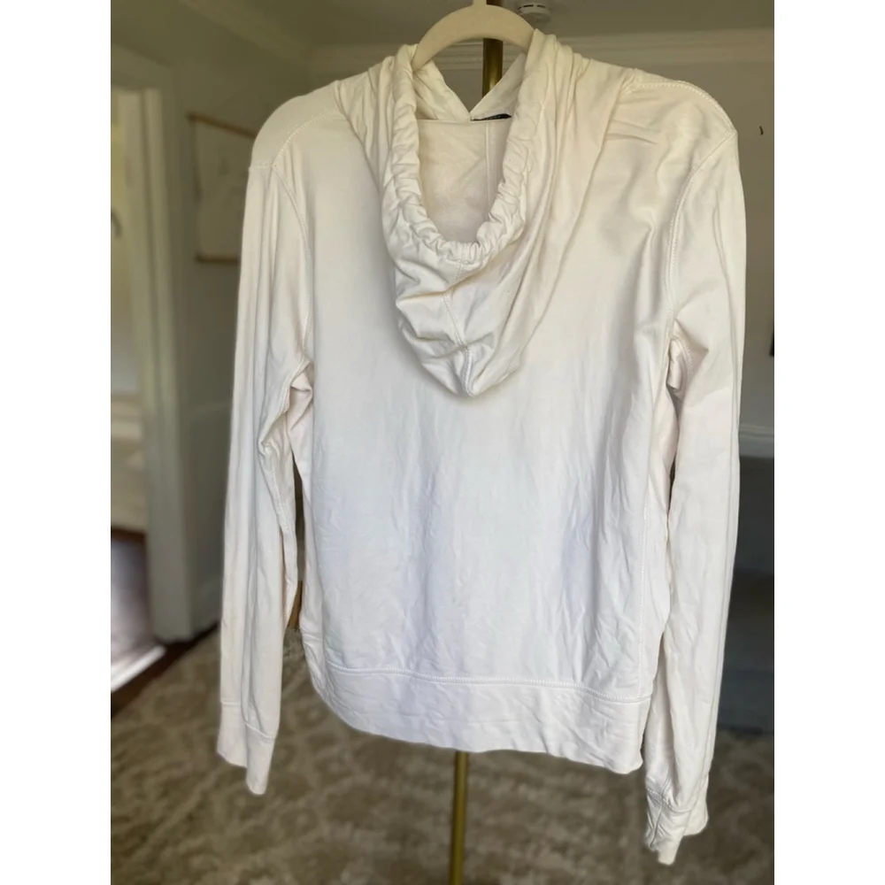 J.Crew Cotton Hoodie Preppy Neutral Cream Classic Buttery Soft Casual Cozy Luxe
